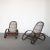 Set of Italian Guinea Cane Wicker Armchairs, 1960s For Sale - Image 9 of 10