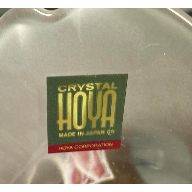 Japanese Hoya, Japan Crystal Frosted Dessert Cups in Box, Set of Five For Sale - Image 12 of 12