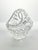 American 1960s Vintage Crystal Basket Bowl W/Handle 6” Pinwheel & Fan Cuts For Sale - Image 3 of 9