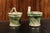 French 19th Century Green and Yellow Glazed Pottery Hanging Planters - A Pair For Sale In Atlanta - Image 6 of 13