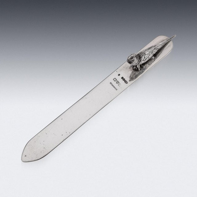 20th Century English Silver Bookmark by Sampson Mordan & Co, 1918 For Sale - Image 6 of 9