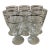 Vintage Fostoria Platinum Rim Water Glasses, Set of 8 For Sale