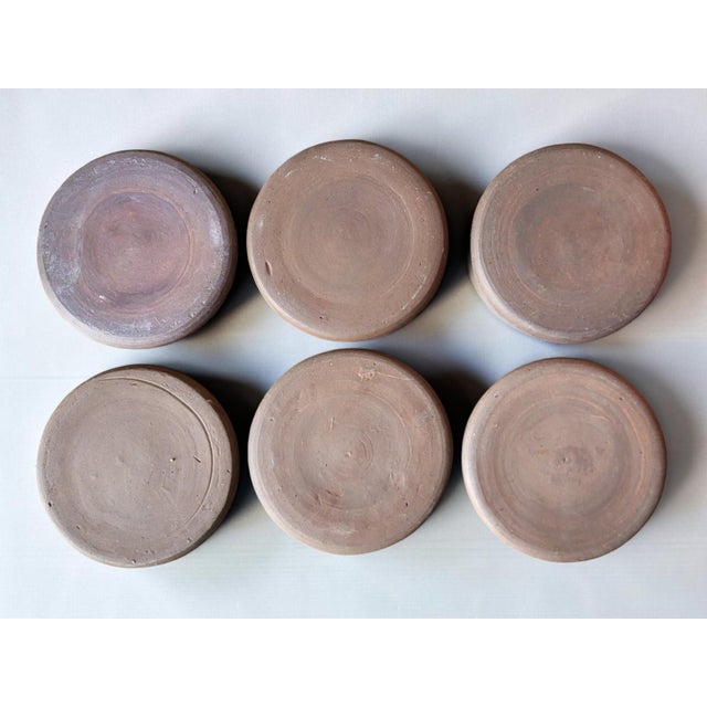 Mid-Century Modern Stoneware Plates from Ratilly, 1970s, Set of 6 For Sale - Image 3 of 5