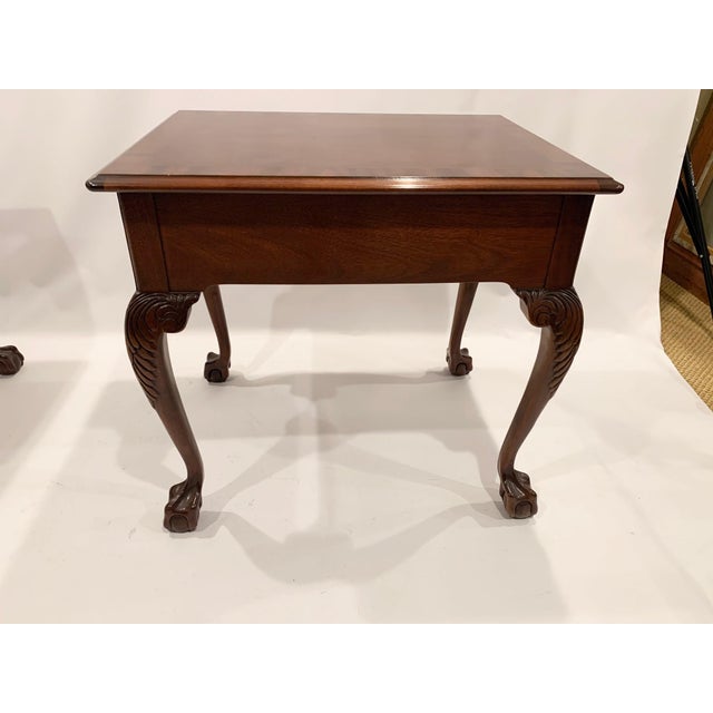 Councill Traditional Mahogany Ball & Claw Foot Night Stands End Tables
