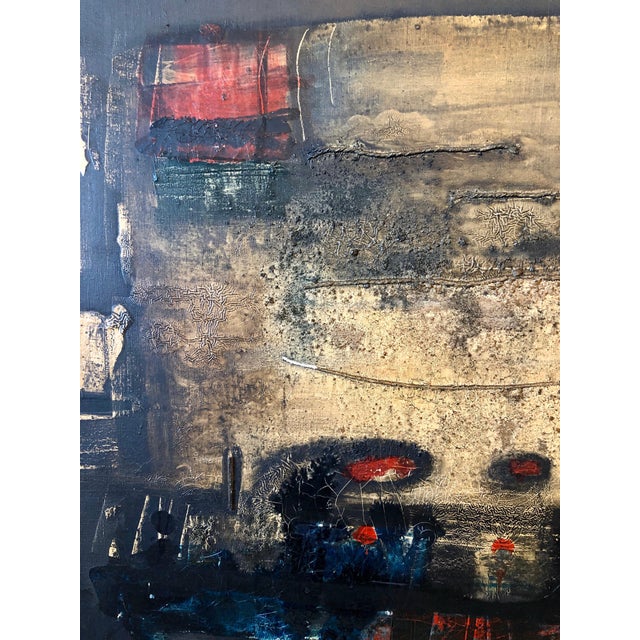 Ivan Freitas, Brazilian Modernist Abstract Oil Painting Latin American Expressionist Concreta, c.1960 For Sale In Miami - Image 6 of 15