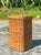 Wood Vintage Coastal Braided Rattan Pedestal For Sale - Image 7 of 7