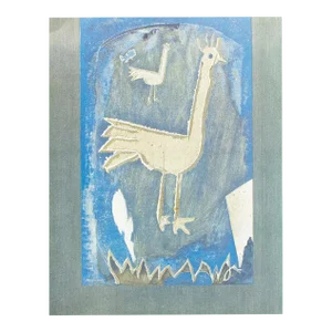1987 Georges Braque for Verve "The Rooster", Second Edition Full-Color Print