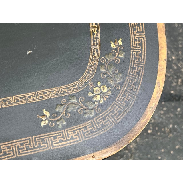 Antique Asian Chinoiserie Japanned Table For Sale - Image 9 of 12