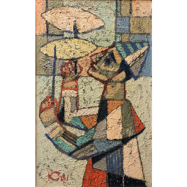 Abram Abraham Krol was born January 22, 1919, in Pabianice (Lodz), Poland. Hand signed lower ledt Oil on Canvas Abram Krol...