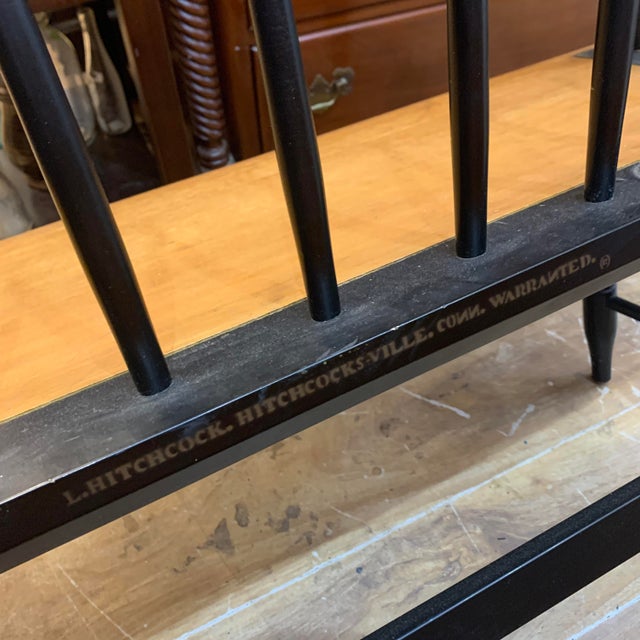 1970s Vintage Hitchcock Bench For Sale - Image 11 of 12