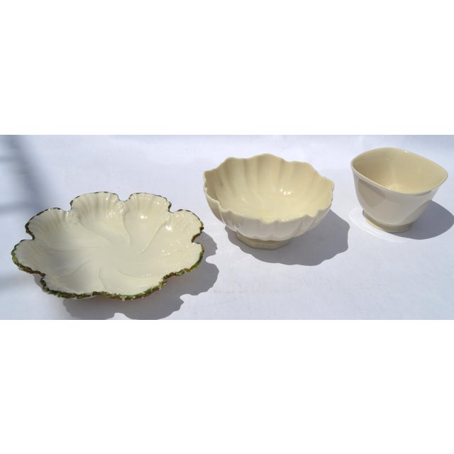 1980s Lenox Symphony Bowl Special Edition Scalloped Footed Fine Bone Ceramic For Sale - Image 14 of 15