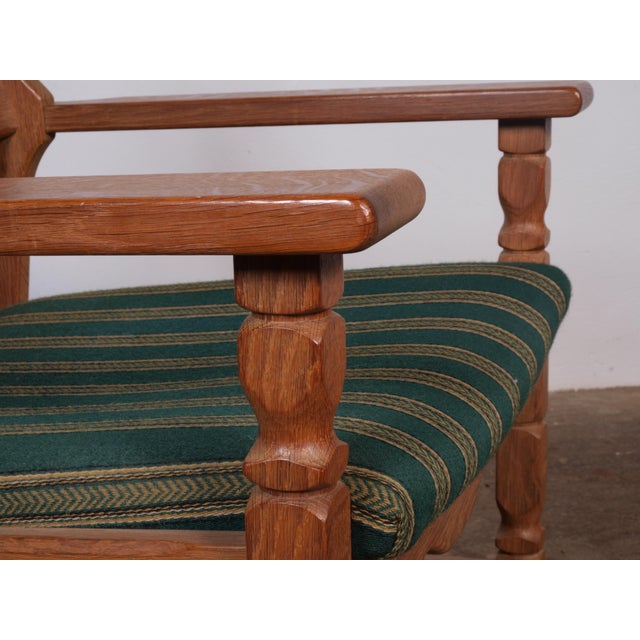 Danish Brutalist Razorblade Armchair from Henning Kjærnulf, 1960s For Sale - Image 6 of 9