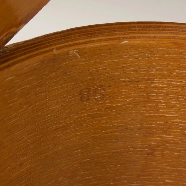 Brown LaWo 1 Armchair in Oak by Han Pieck for LAWO Ommen, 1946 For Sale - Image 8 of 10