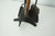 1980s Seymour Mid Century Modern Fireplace Tool Set Wood Brass Black Iron 4 Piece Stand For Sale - Image 5 of 6
