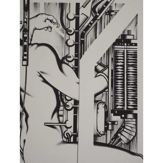 Francisco Melo, Nu futuriste, Lithograph For Sale - Image 7 of 8