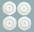 Metal Antique German r.s. Porcelain Gold Trimmed Plates- Set of 4 For Sale - Image 7 of 8