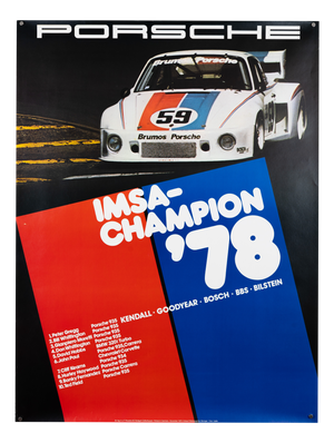 Original Porsche Poster by Strenger Advertising Agency