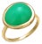 Fred Paris 18k Yellow Gold Chrysoprase Vintage Ring, Size 6 For Sale