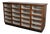 Vintage Dutch Walnut Haberdashery Shop Cabinet, 1950s For Sale