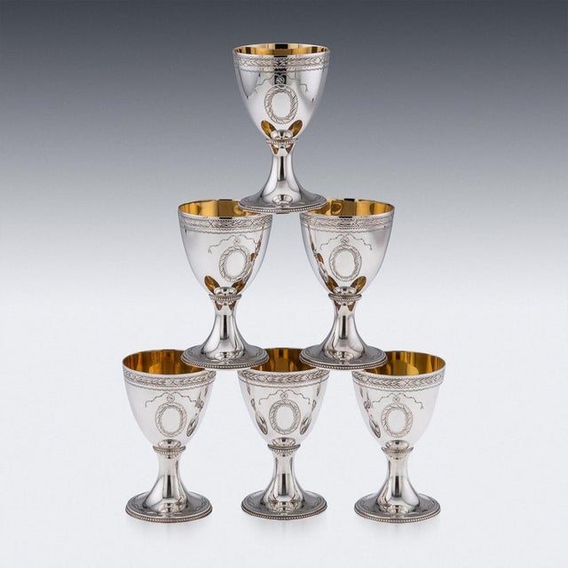 20th Century Elizabeth II Silver Punch Set by C. J. Vander, 1973, Set of 8 For Sale - Image 18 of 18