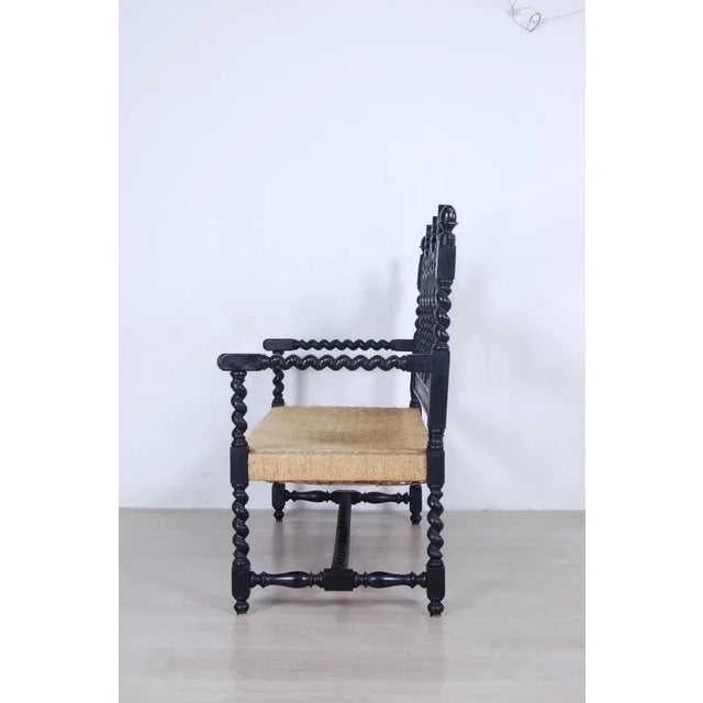 Living Room Set with Turned Legs, Italy, Late 1800s, Set of 8 For Sale - Image 13 of 18