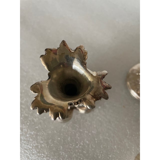 Silvered Bronze Vases from Christofle, 1960s, Set of 3 For Sale - Image 11 of 14