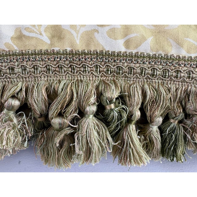 Fortuny Vintage Hand Crafted Tasseled Fortuny Pillows/Pair For Sale - Image 4 of 8