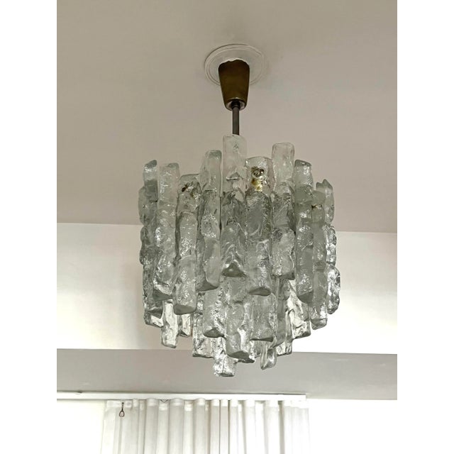 Vintage 1960s Kalmar Glass Chandelier For Sale - Image 10 of 10