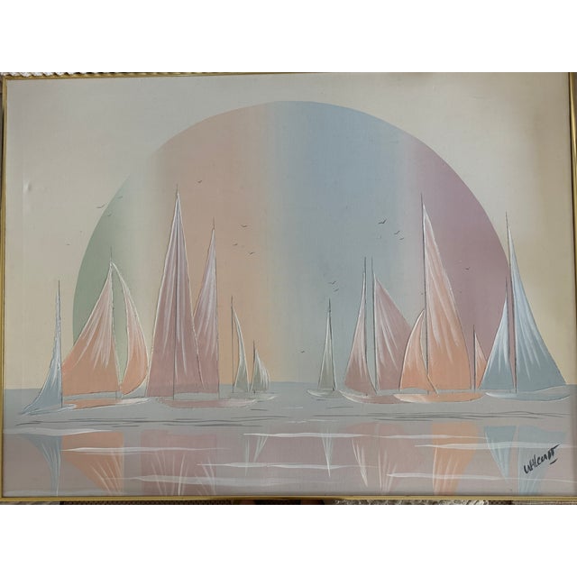 Dreamy, pastel, modern-but- nostalgic, sailboats. No one is ready for this archetype of 80’s art. You definitely had a...