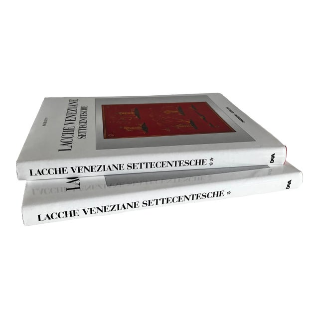 1990s Lacche Veneziane Settecentesche & History of Venetian Furniture Coffee Table Books - 2 Volumes For Sale