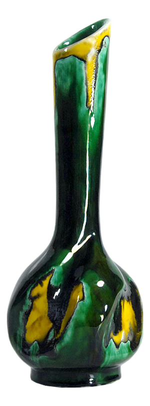French Glazed Ceramic Vase from Vallayris, 1970s