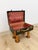 Vintage Leather Walking Suitcase Side Table With Legs Eclectic Accent, Rare For Sale - Image 10 of 11