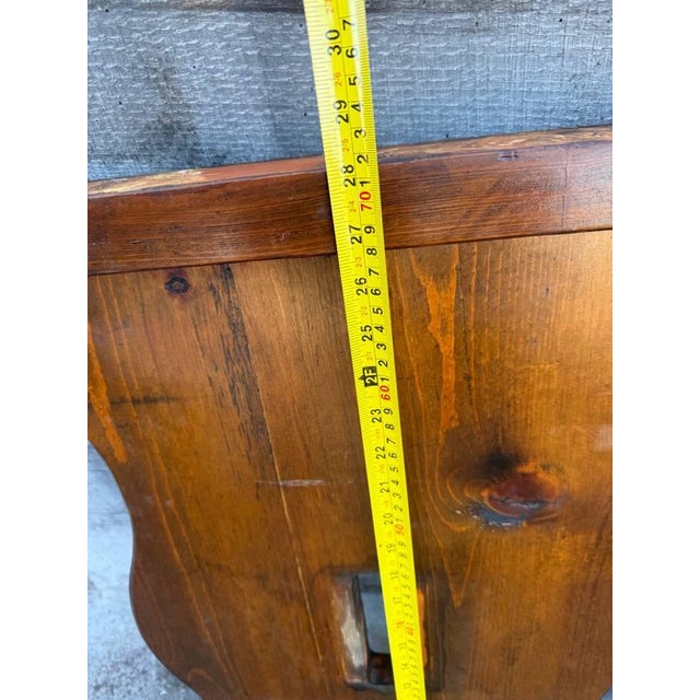 Vintage Farmhouse Rustic Style Liberty Ship Hatch Cover Trestle Base Coffee Table For Sale - Image 12 of 15