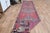 Pink Pink Vintage Turkish Oushak Handmade Wool Tribal Runner Rug For Sale - Image 8 of 11
