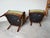 Vintage Coastal Hollywood Regency Style Ethan Allen Faux Bamboo & Cane Wingback Bergère Chairs – A Pair For Sale - Image 12 of 12