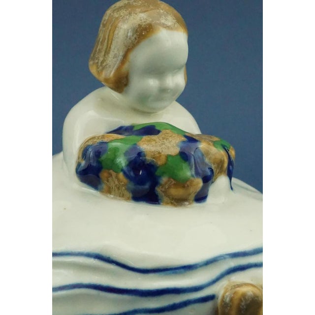20th Century Art Deco Ceramic Sculpture depicting a Little Girl by Michael Powolny for the Wiener Keramik Manufacture, 1912, Austria For Sale - Image 12 of 18