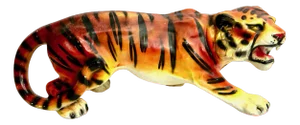 Large Vintage Italian Tiger Statue in Resin, 1970s