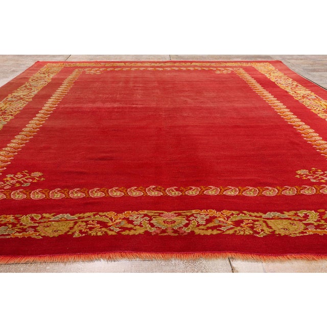 Late 19th Century Turkish Oushak Rug, 08'11 X 11'11 For Sale - Image 9 of 10