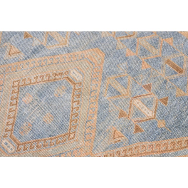Textile Blue Tribal Antique Malayer Rug - 5'9" x 8'4" For Sale - Image 7 of 8