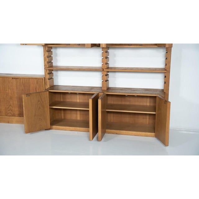 Large Bookshelf with Bench attributed to Guiseppe Rivadossi for Officina Rivadossi, Italy, 1970 For Sale - Image 13 of 18