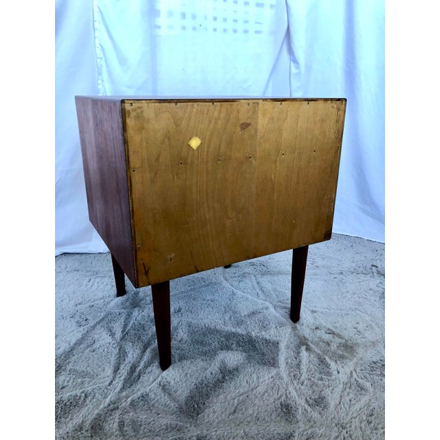 Brown 1960s In Style of Arne Vodder Odense Danish Teak Nightstand For Sale - Image 8 of 9