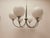 6-Light Chrome Chandelier with Glossy White Sphere Glasses, 1980s For Sale - Image 17 of 18