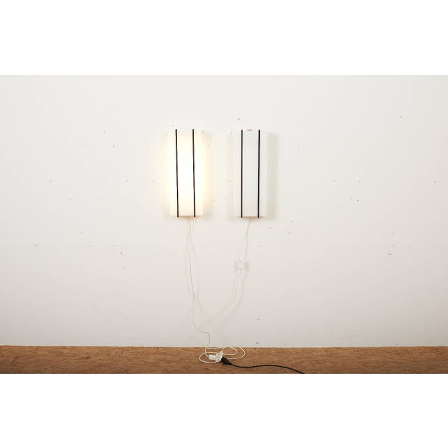 Wall Lamps with Metal Holder and Black Metal Trim, Set of 2 For Sale - Image 13 of 16
