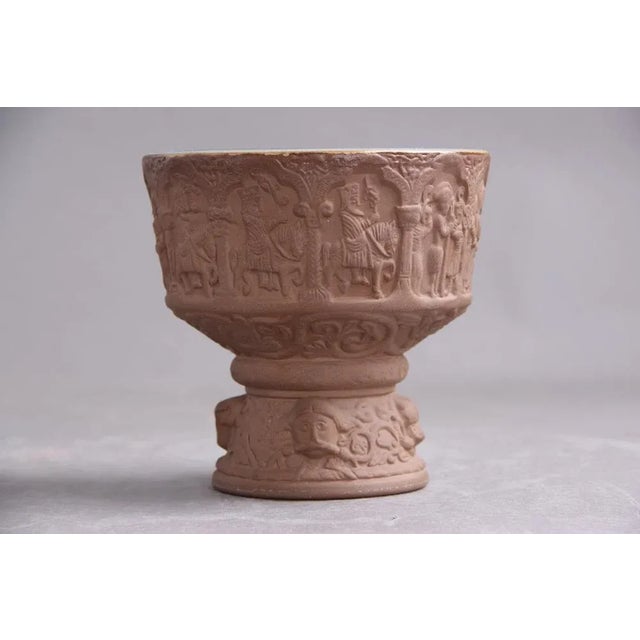 Ceramic Model 4645-2 Baptismal Basin with Internal Glazing by Michael Andersen & Son, 1960s For Sale - Image 7 of 7