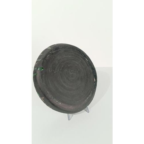 Mid-Century Modern Italian Decorative Dish in Raku Style Ceramic, 1970s For Sale - Image 9 of 17