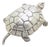 3.66-oz. Vintage Italian Handmade Genuine Silver Large Turtle Decorative Box, Made in Vercelli (Italy) For Sale