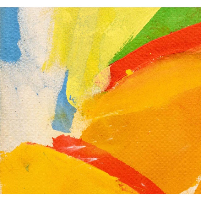 Jack Roth (American, 1927-2004), Untitled, Acrylic on Canvas, in green and orange, estate stamp verso, unsigned, unframed....