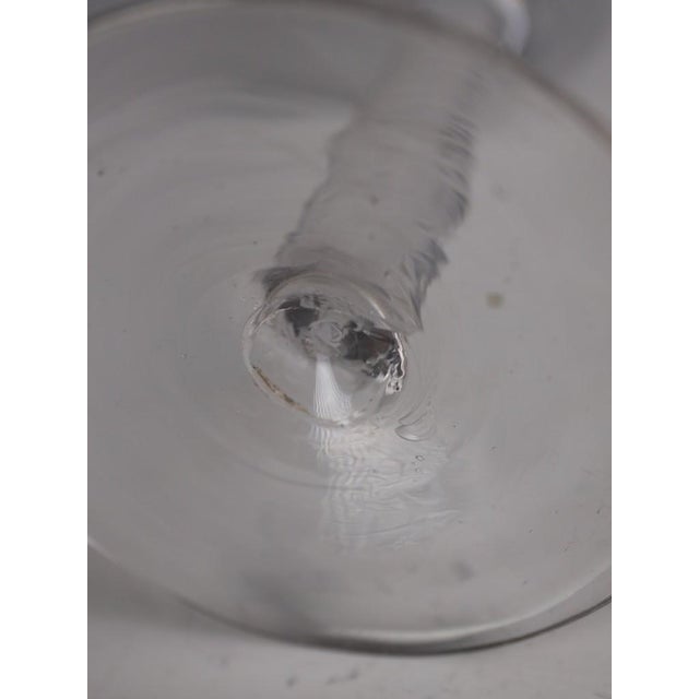 18th Century Georgian Opaque Twist Wine Glass with Double-Series Stem, 1770 For Sale - Image 9 of 11