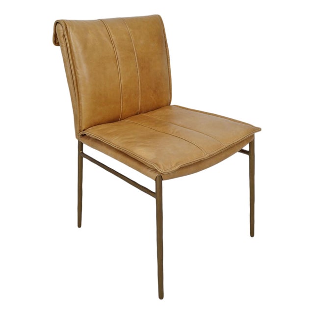 Palomino & Bronze Dining Chair For Sale