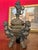 Brown Inkwell Desk in Patinated Bronze with Lid, 1800s For Sale - Image 8 of 8